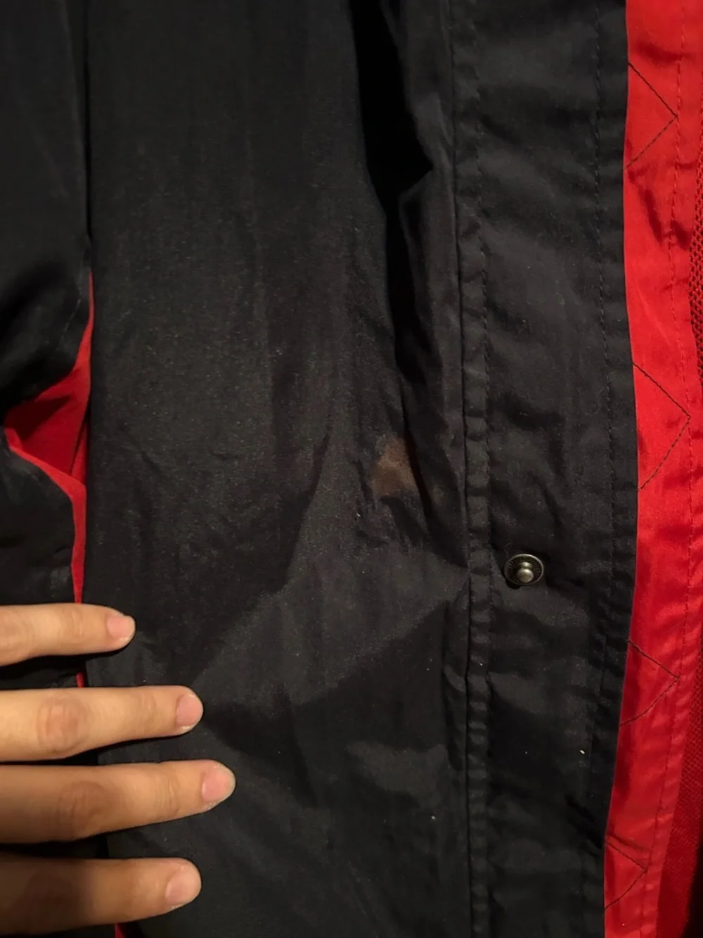 Ralph Lauren chaps Black and Red Hooded Windbreaker Jacket
